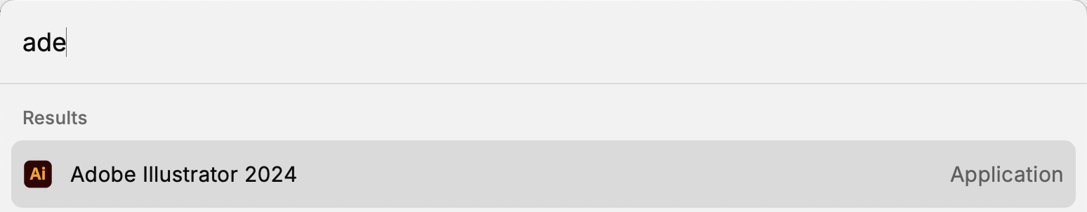 通过 Raycast 快速启动某个应用，支持模糊搜索